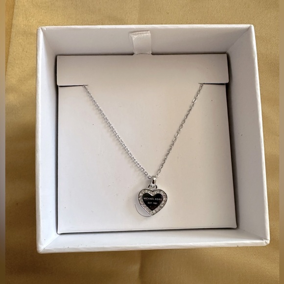 Michael Kors heart sterling silver necklace - Picture 1 of 7